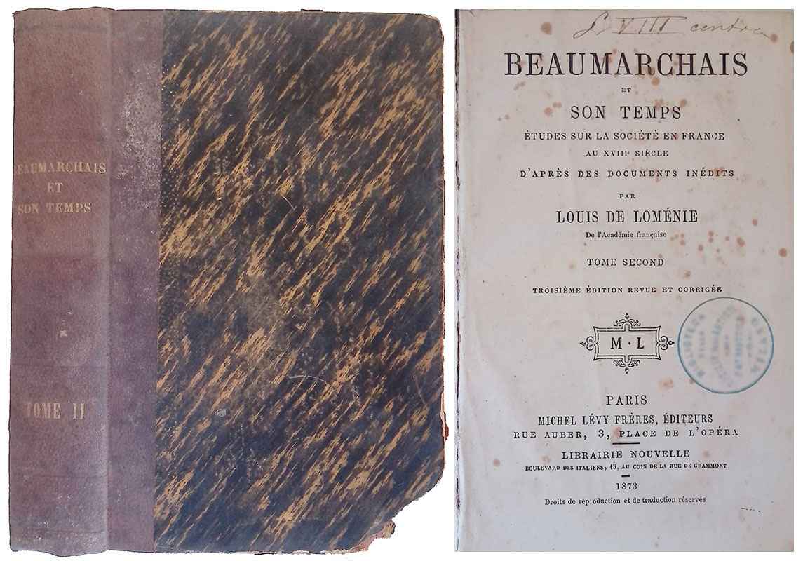 Beaumarchais et son temps. Etudes sur la société en France …