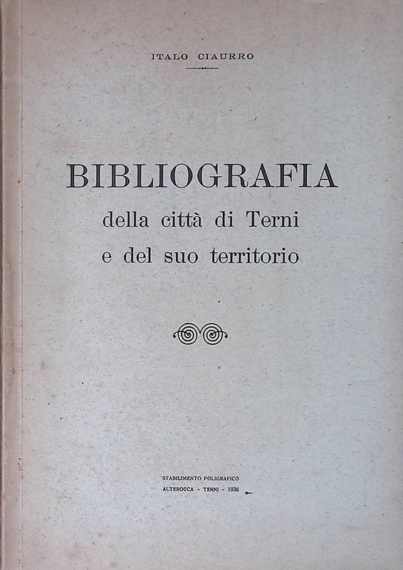 Bibliografia della città di Terni e del suo territorio