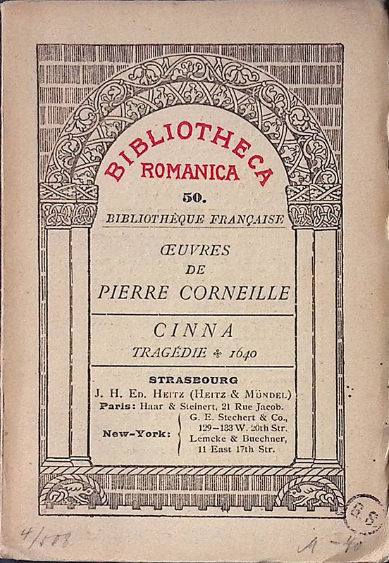 Bibliotheca Romanica. Cinna