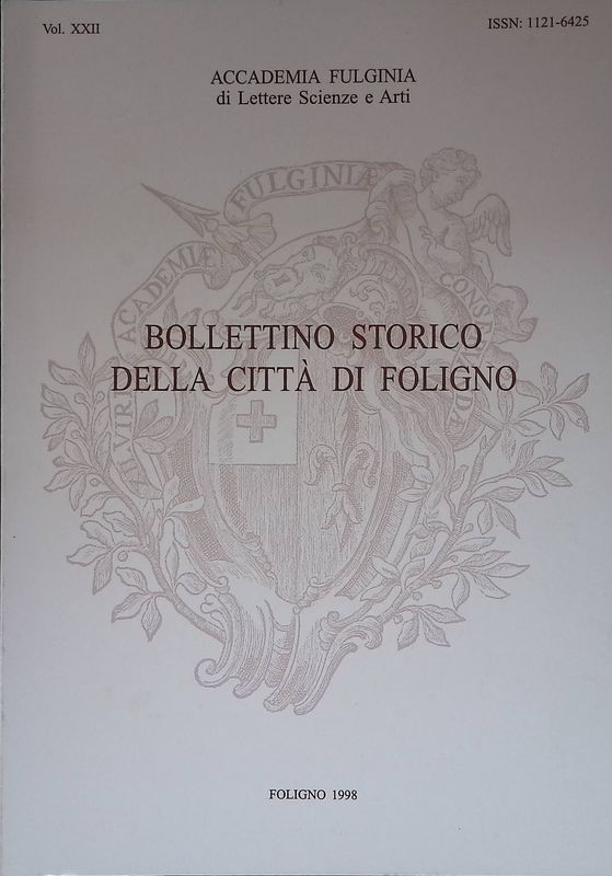 Bollettino storico della città di Foligno. Vol. XXII