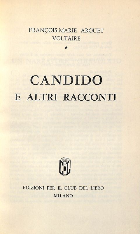 Candido e altri racconti
