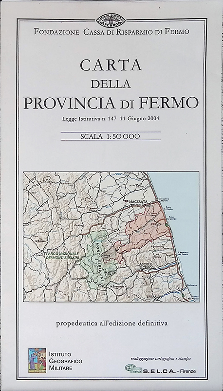 Carta della Provincia di Fermo. Scala 1:50.000