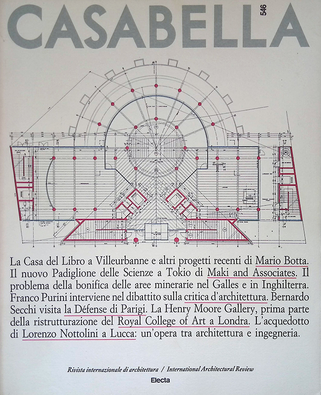 Casabella n. 546 - Maggio 1988