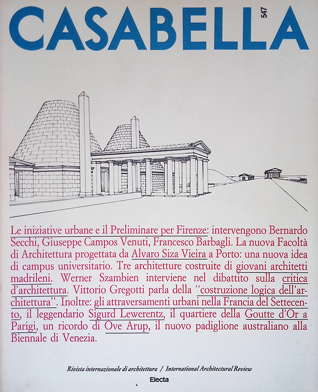 Casabella n. 547 - Giugno 1988