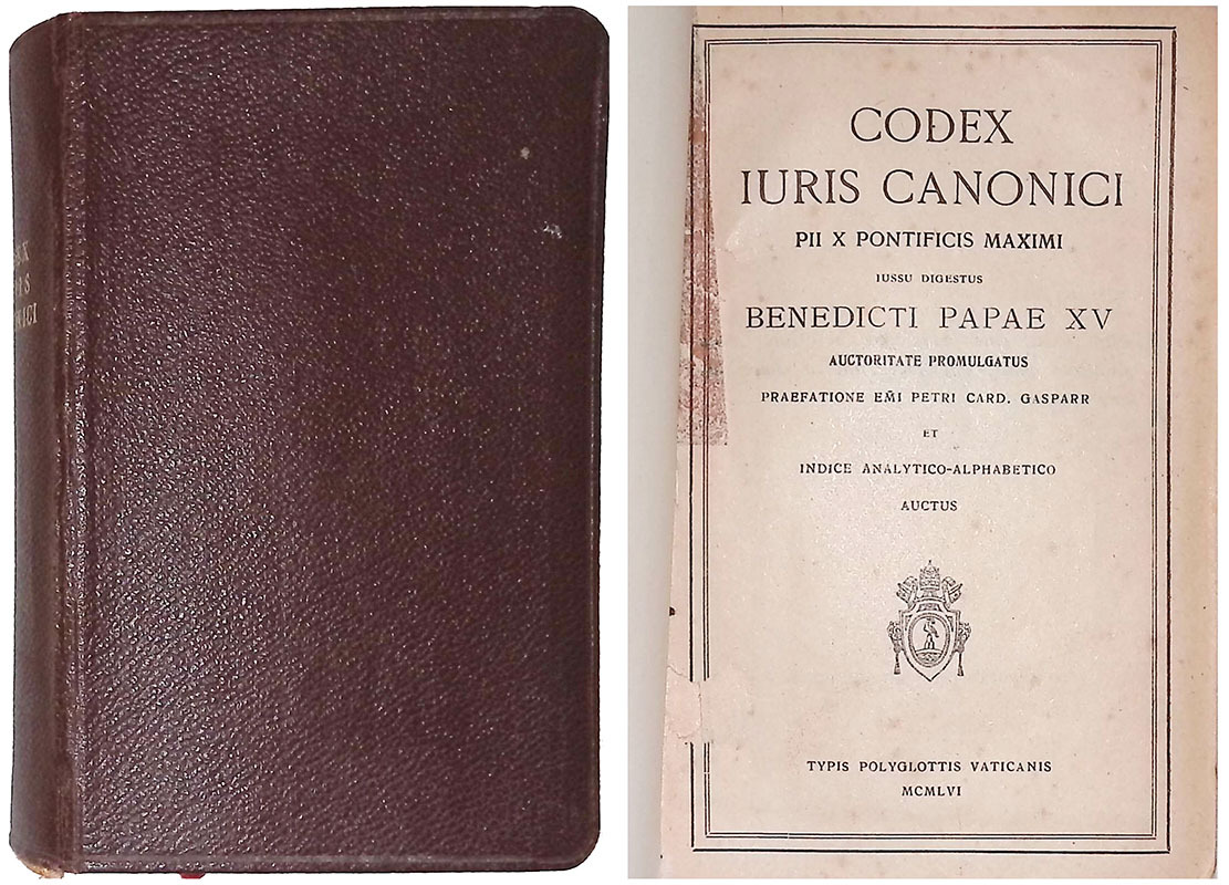Codex Iuris Canonici. PII X Pontificis Maximi