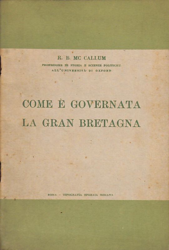 Come è governata la Gran Bretagna