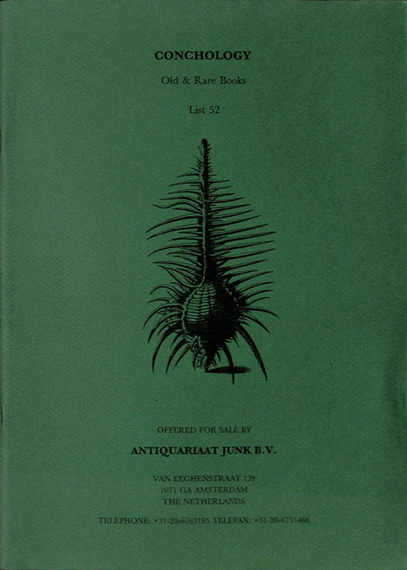 Conchology. Old and Rare Books. List 52