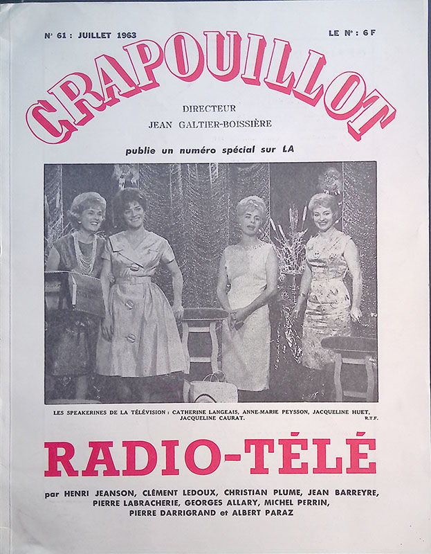 Crapouillot. N.61 Juillet 1963. Radio-Tele