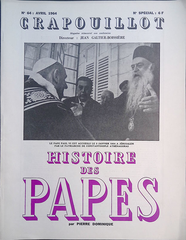 Crapouillot. N.64 Avril 1964. Historire des Papes