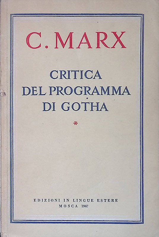 Critica del programma do Gotha