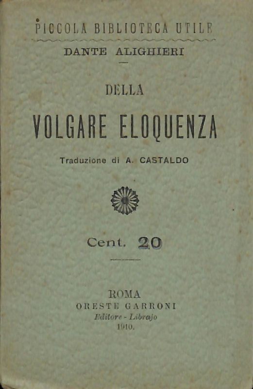 Della volgare eloquenza