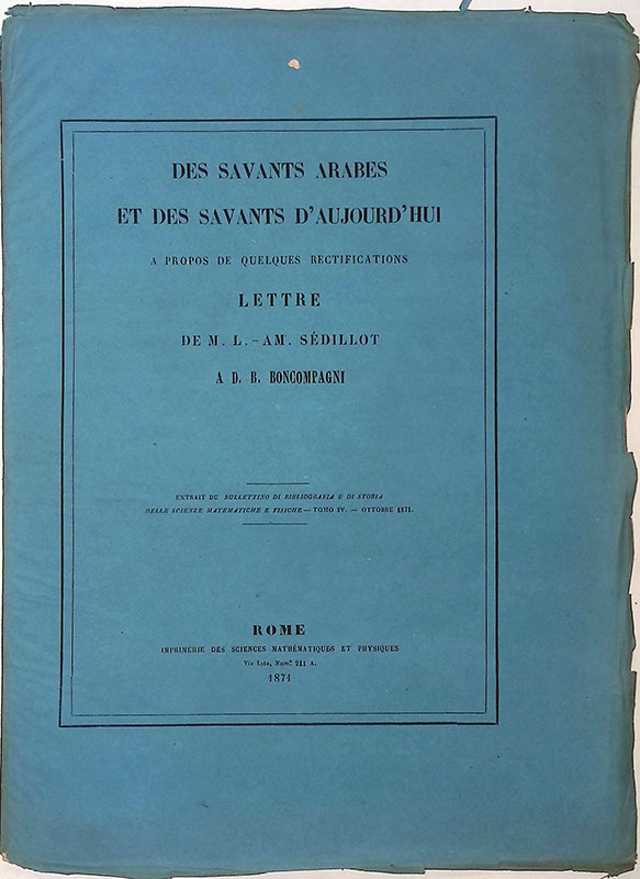 Des savants arabes et des savants d'aujourd'hui a propos de …