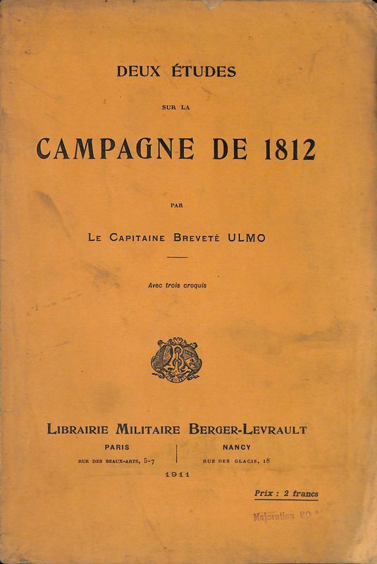 Deux tudes sur la Campagne de 1812