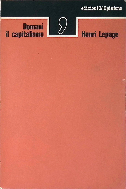 Domani il capitalismo