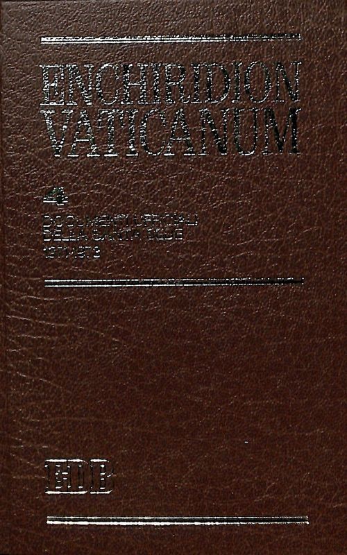 Enchiridion Vaticanum. Vol. 4. Documenti ufficiali della Santa Sede. 1971-1973