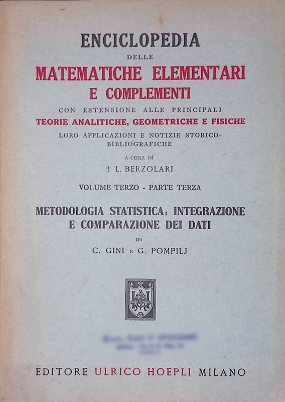 Enciclopedia delle matematiche elementari e complementi con estensione alle principali …