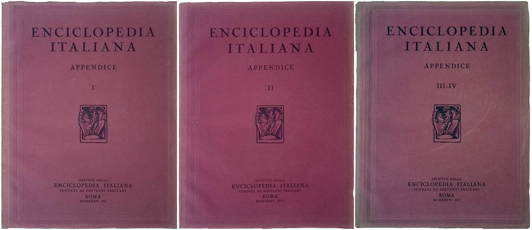 Enciclopedia Italiana. Appendice I-II-III-IV