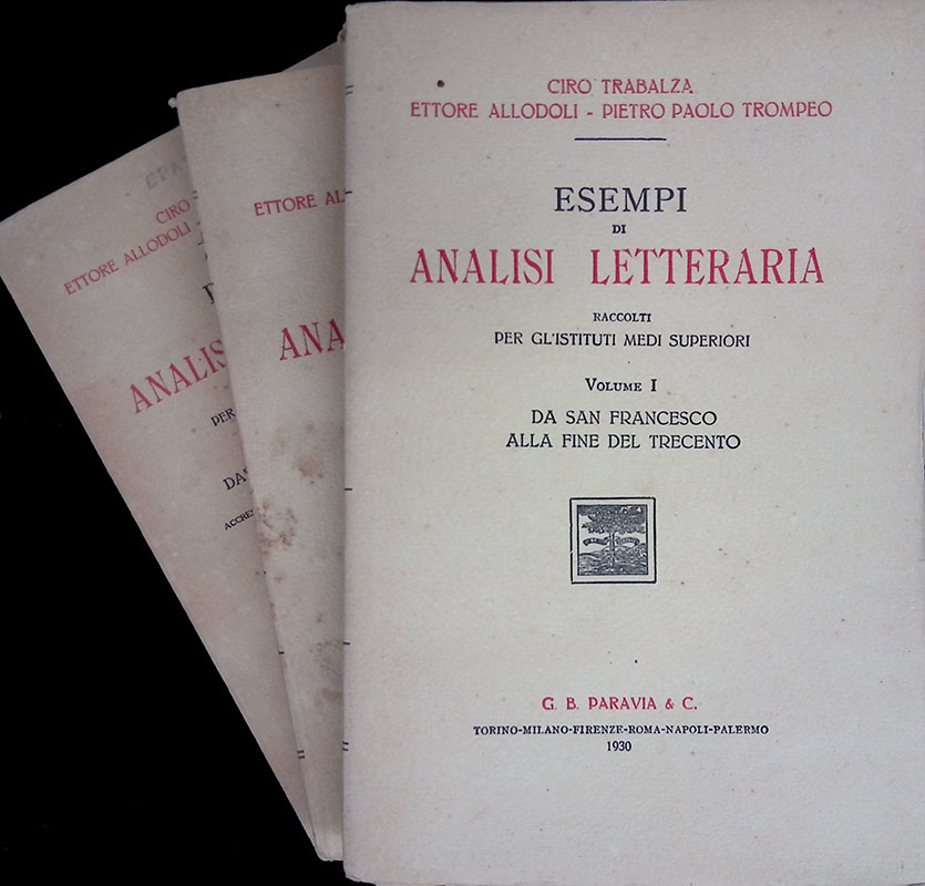 Esempi di analisi letteraria. 3 Volumi