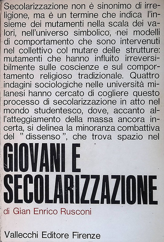 Giovani e secolarizzazione