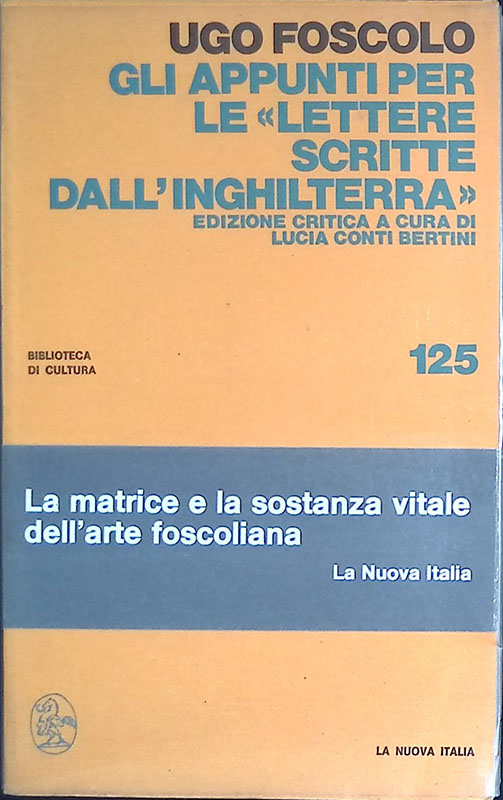 Gli appunti per le Lettere scritte dall'Inghilterra