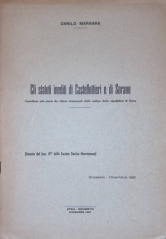 Gli statuti inediti di Castellottieri e di Sorano. Contributo alla …