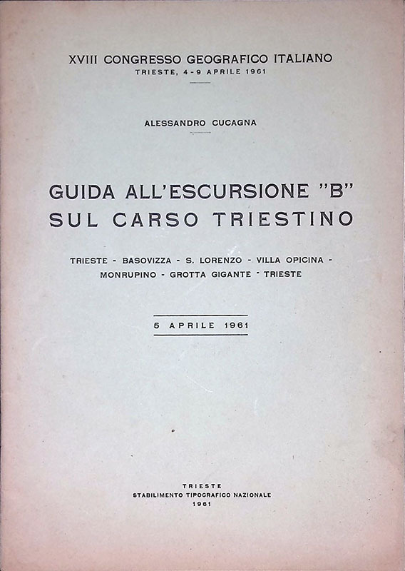 Guida all'escursione B sul Carso Triestino