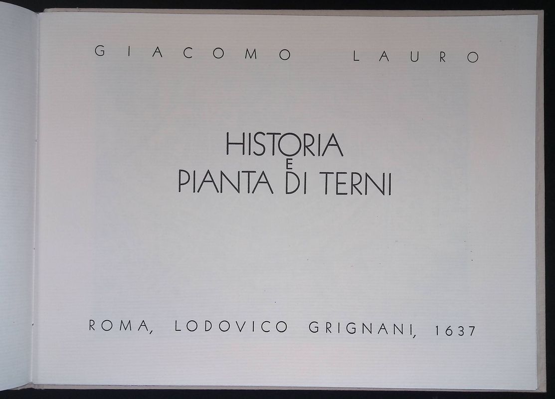 Historia e pianta di Terni