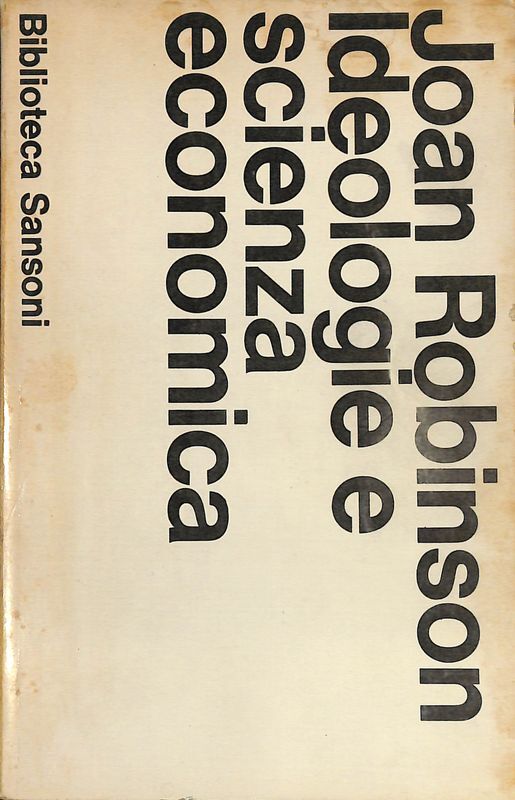 Ideologie e scienza economica
