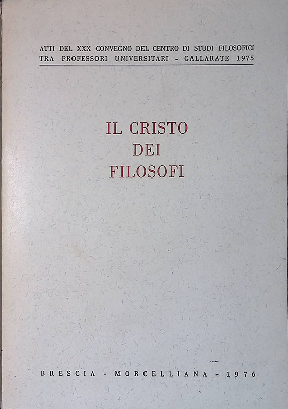 Il Cristo dei filosofi