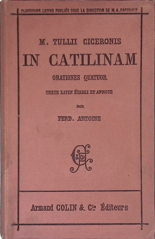 In catilinam. Orationes quatuor
