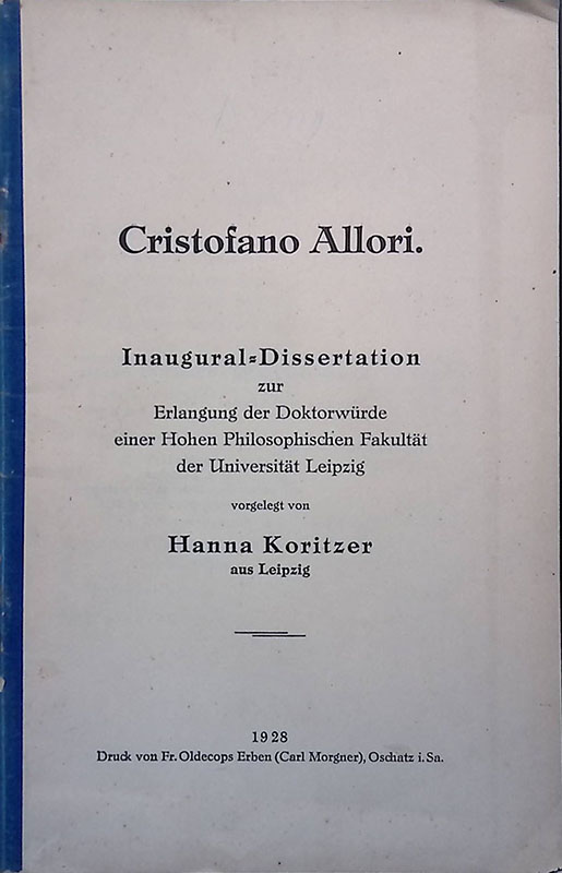 Inaugural Dissertation zur Erlangung der Doktorwurde einer Hohen Philosophischen Fakultat …