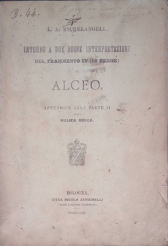 Intorno a due nuove interpretazioni del Frammento IV - 18 …
