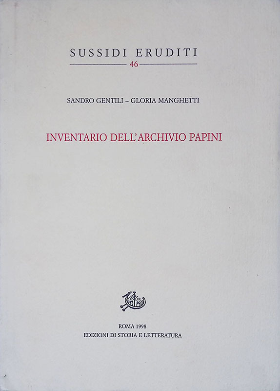 Inventario dell'archivio di Giovanni Papini