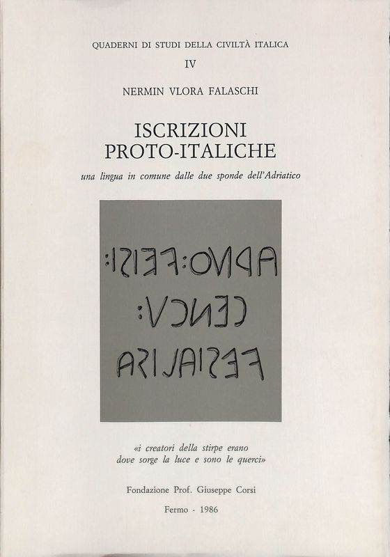 Iscrizioni proto-italiche, una lingua in comune dalle due sponde dell'Adriatico