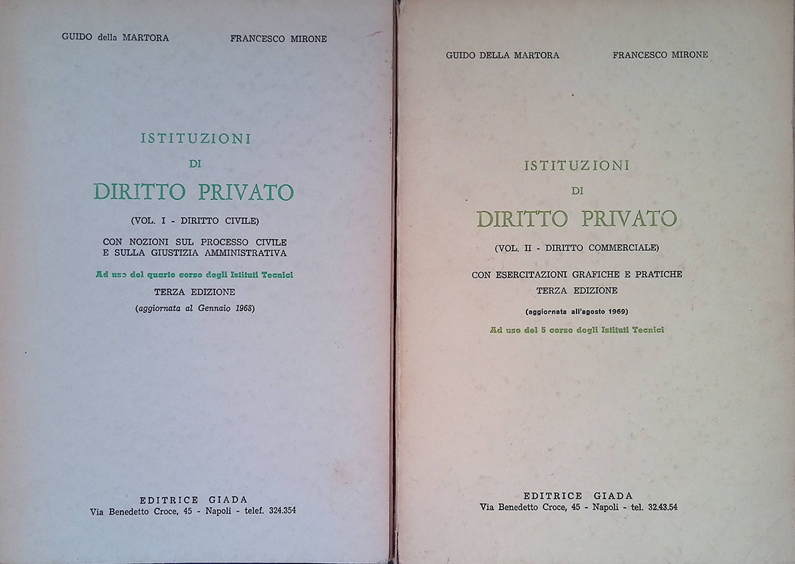 Istituzioni di diritto privato. DUE VOLUMI