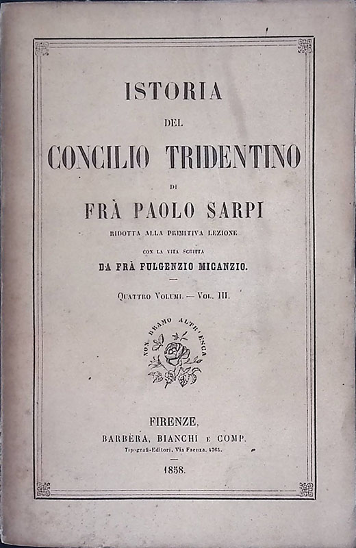 Istoria del Concilio Tridentino. Vol. III