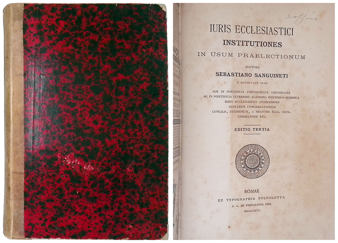 Iuris Ecclesiastici institutiones in usum praelectionum