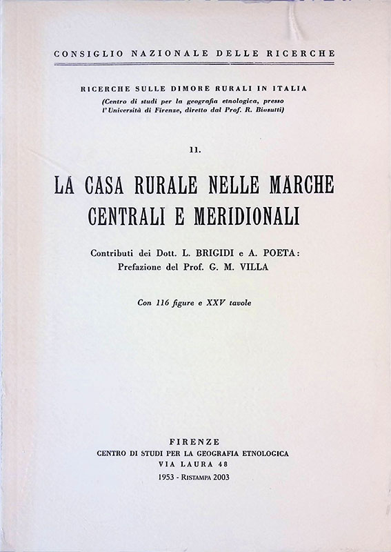 La casa rurale nelle Marche centrali e meridionali