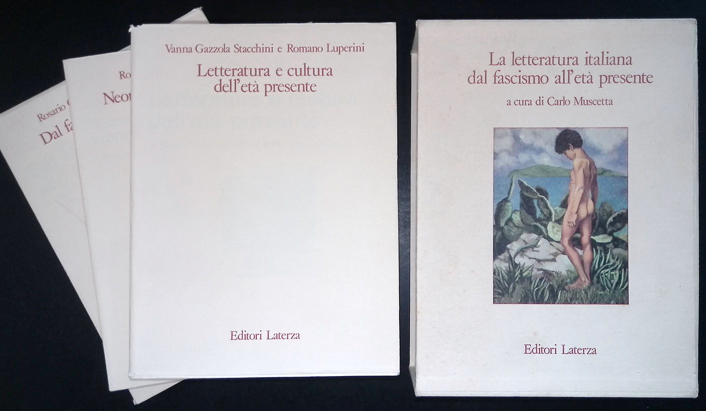 La letteratura italiana dal fascismo all'età presente. TRE VOLUMI