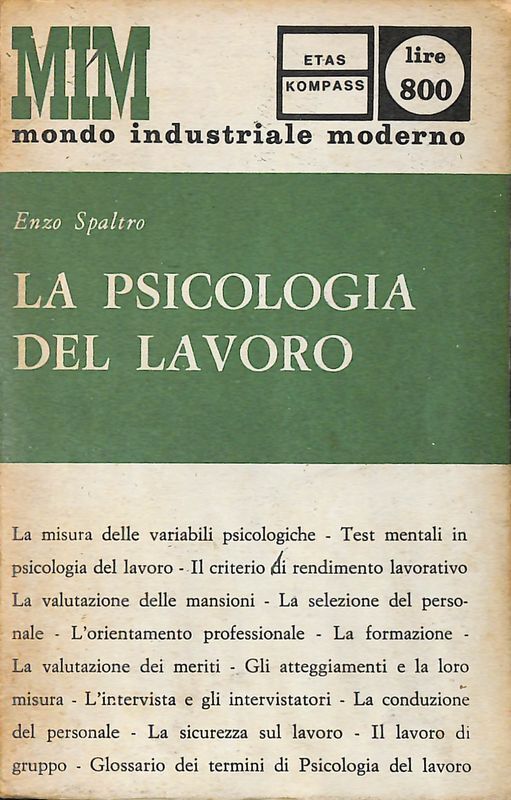 La psicologia del lavoro