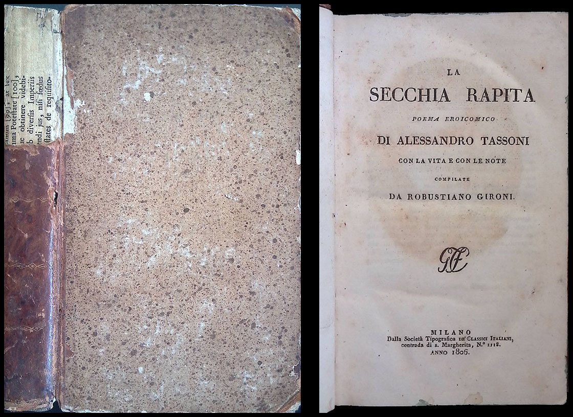 La Secchia Rapita. Poema eroicomico