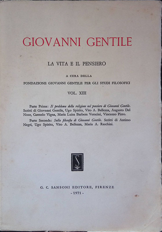 La vita e il pensiero. Vol. XIII