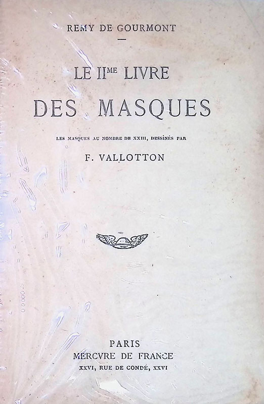 Le IIme livre des masques. Les masques au nombre de …