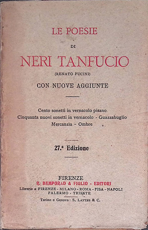 Le poesie di Neri Tanfucio