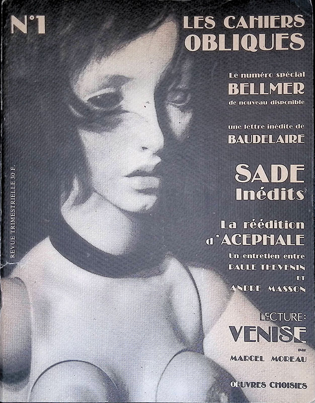 Les cahiers obliques. n.1 1980