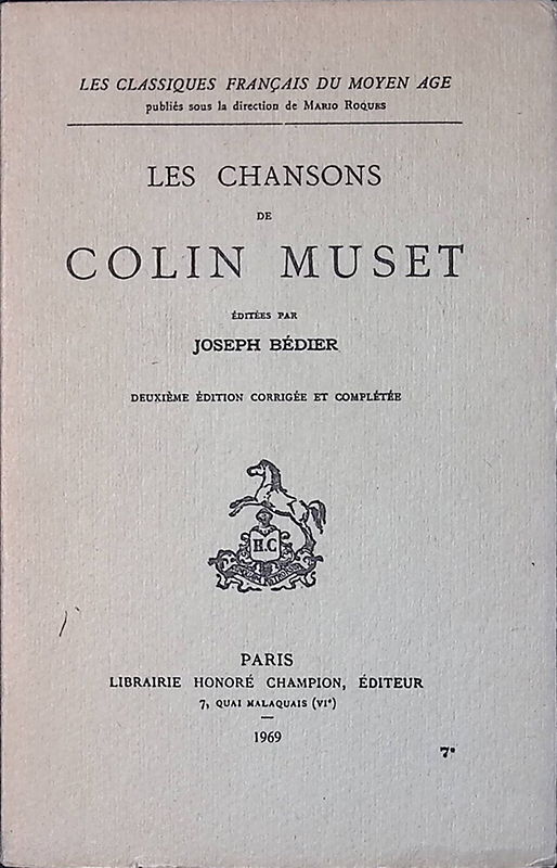 Les chansons de Colin Muset