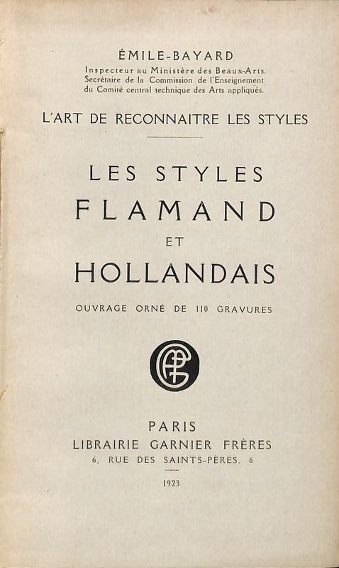 Les Styles Flamand et Hollandais