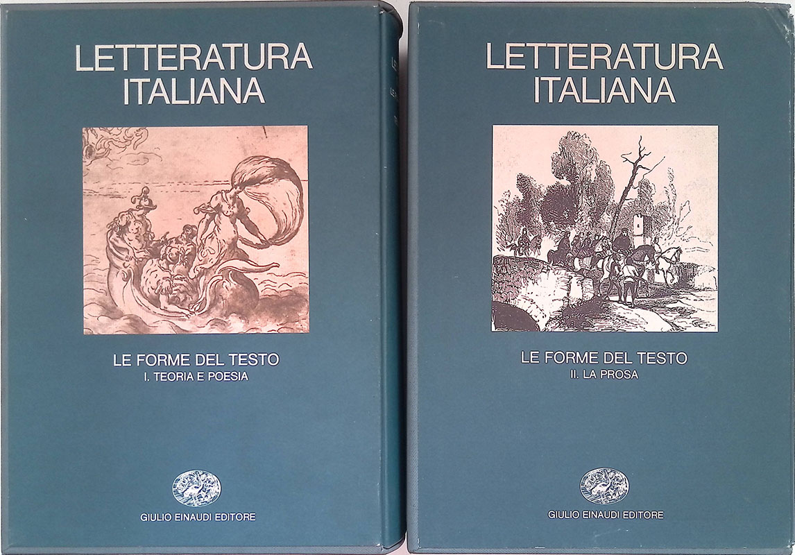 Letteratura italiana. Le forme del testo. Vol. III, tomo I.Teoria …