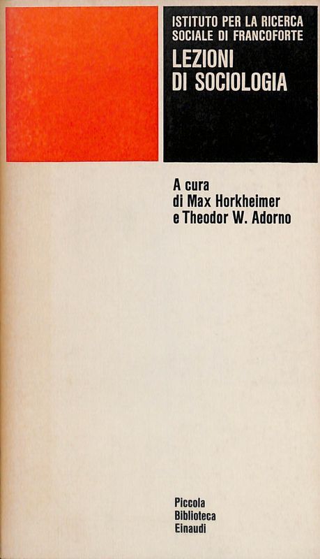 Lezioni di sociologia