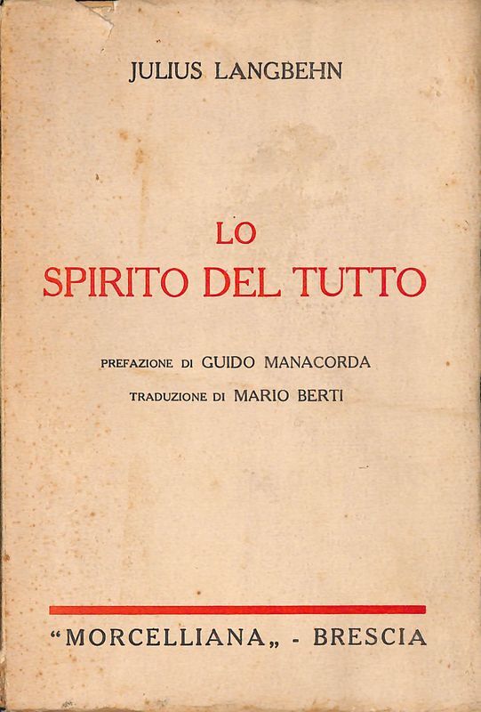 Lo spirito del tutto